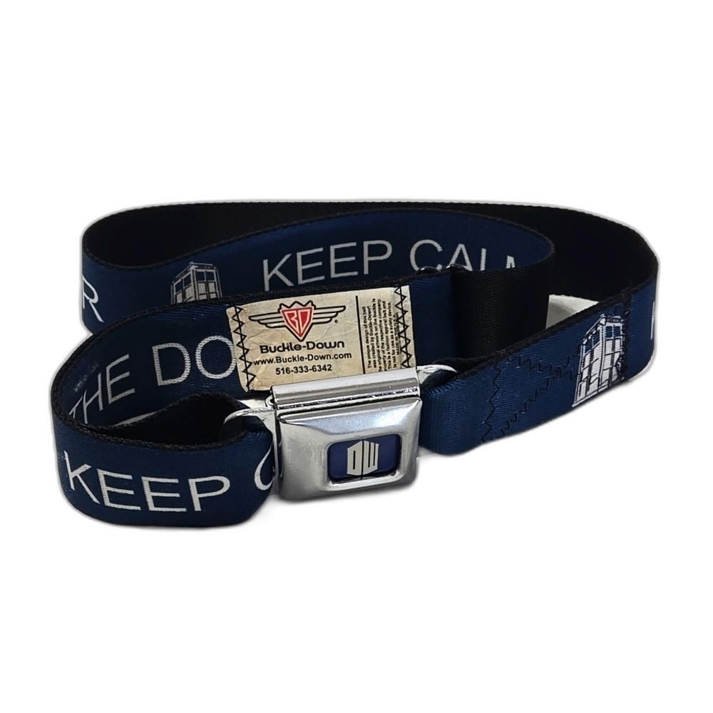 Dr. Who 2012 "Buckle-Down" Brand Adjustable Belt with Seat Belt Style Buckle EUC